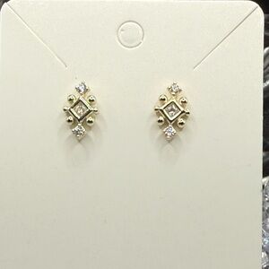 Kendra Scott Elegant Gold and Silver Stud Earrings